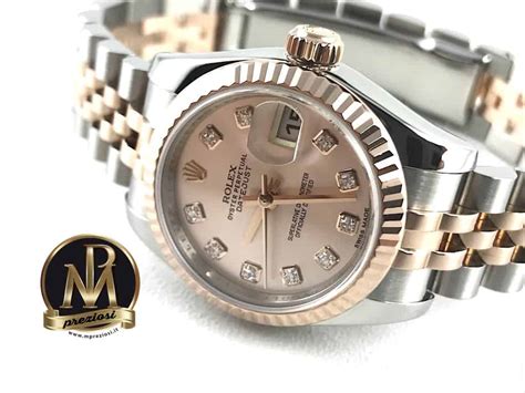 rolex oro e acciaio lady diamanti|Prezzi per Rolex Lady.